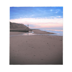 Bloc-note Plage à Mundesley, Norfolk