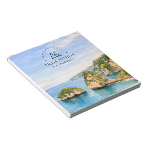 Bloc-note Plage de diamants Bali Aquarelle Mer turquoise