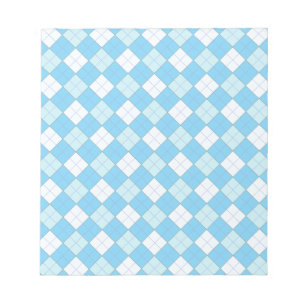 Bloc-note Plaid bleu