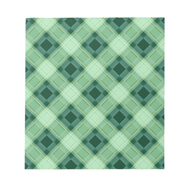 Bloc-note Plaid vert (Devant)