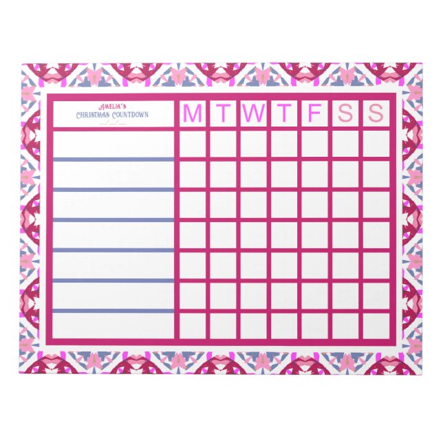 Bloc-note Planificateur de productivité des femmes TDAH de N (Devant)
