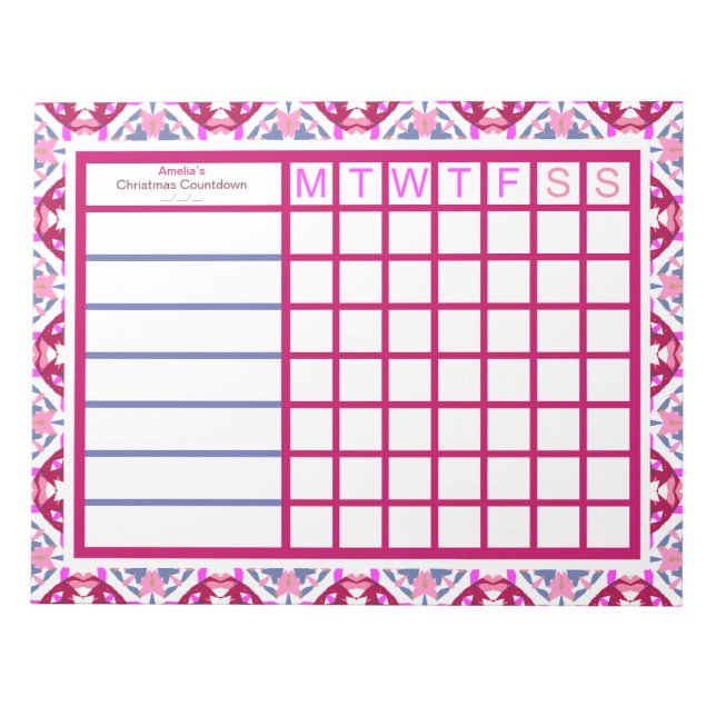 Bloc-note Planificateur de productivité des femmes TDAH de N (Devant)