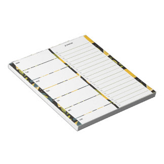 Bloc-note Planificateur de repas personnalisé avec Motif de