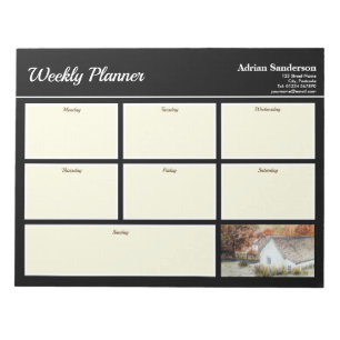 Bloc-note Planificateur hebdomadaire Buttermere Village Angl