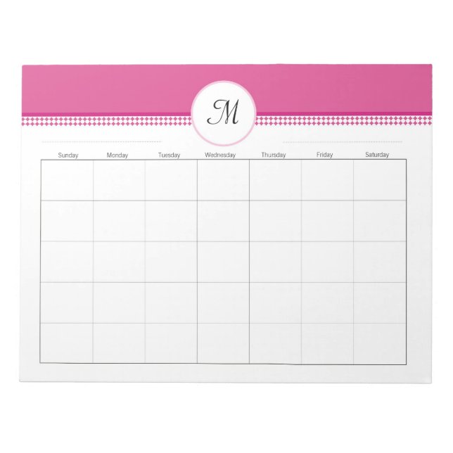 Bloc-note Planificateur hebdomadaire monographique 40 pg 11  (Devant)