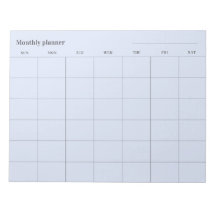 Planificateur mensuel minimaliste, titre personnal