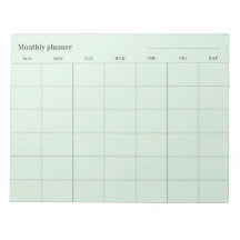 Planificateur mensuel minimaliste, titre personnal