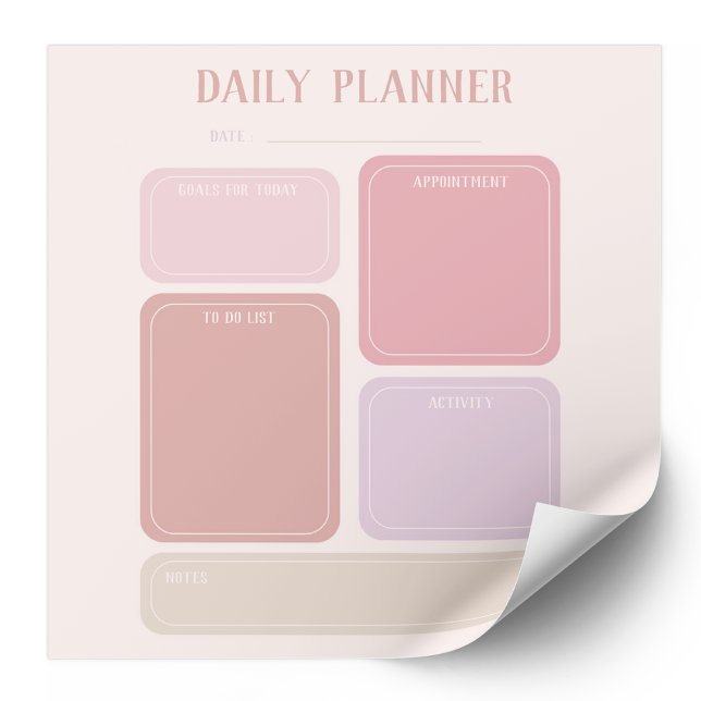 Bloc-note Planificateur quotidien couleur neutre (Créateur téléchargé)