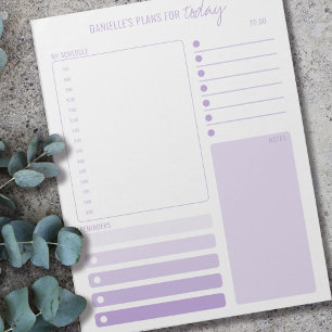 Bloc-note Planificateur quotidien Notes et listes de choses