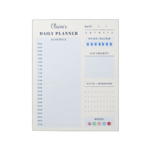 Bloc-note Planificateur quotidien personnalisé simple modern