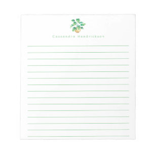 Bloc-note Plante minimaliste Boho Monstera Vert personnalis