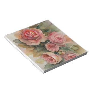 Bloc-note Plaque de notes Roses vintages