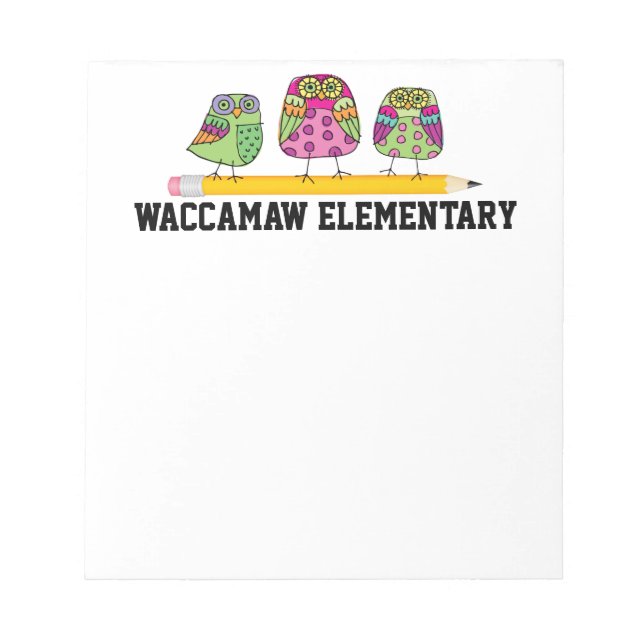 Bloc-note Plaque de notes scolaires - SRF (Devant)