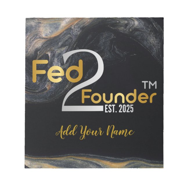 Bloc-note Plaque Fed2Founder (Devant)