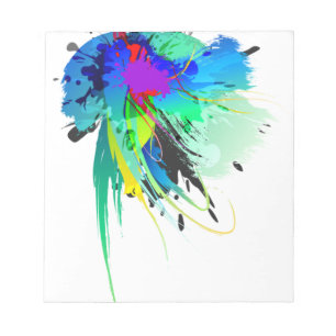 Bloc-note Plaques de peinture Peacock Abstraites