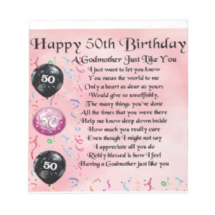 Bloc-note Poème Godmère - 50e anniversaire Design