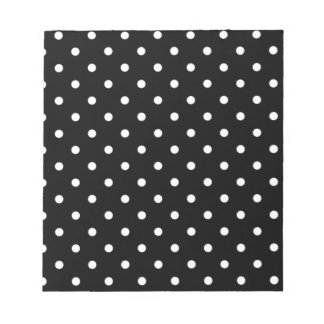 Bloc-note Point Polka Noir Et Blanc