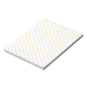 Bloc-note Pois d'or de mode