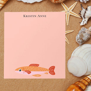 Bloc-note Poisson Sardine Côtière Chic Tendance Mignon