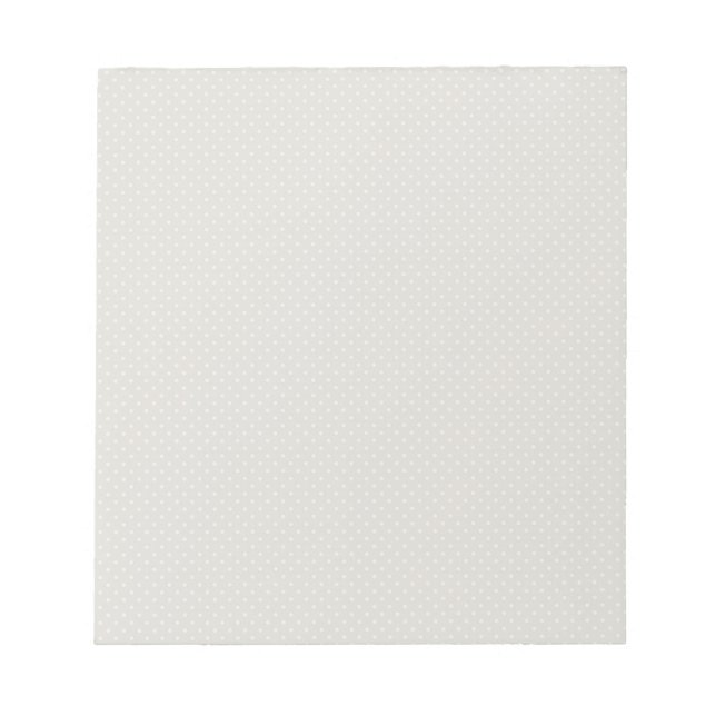 Bloc-note Polka Blanc Beige Point Simple Rétro (Devant)