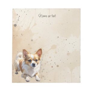 Bloc-note Poméranien personnalisé Chihuahua Chien Animal de