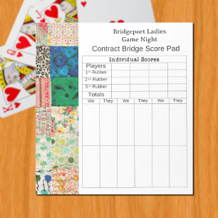 Bloc-note Pont de bridge en patchwork vintage