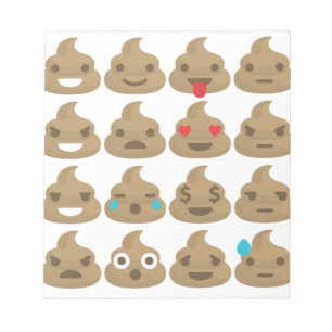 Bloc-note poop emojis