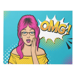 Bloc-note Pop art féminin