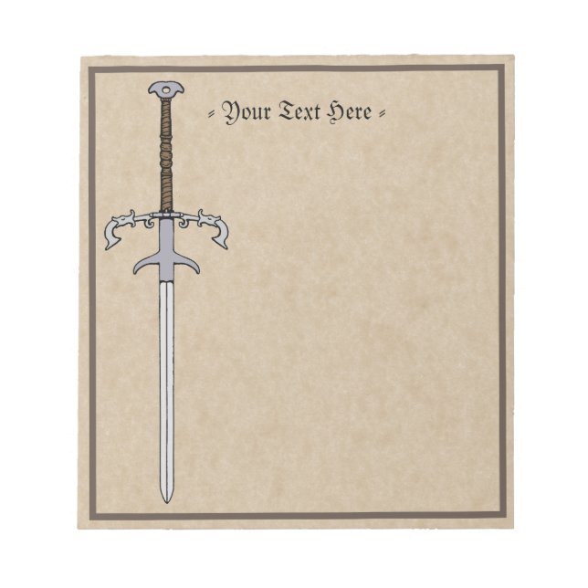 Bloc-note Porte du 16e siècle / Épée Processionnelle (Devant)