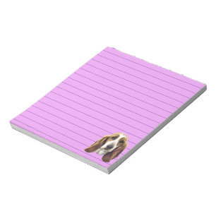 Bloc-note Portrait Basset Hound Chien Portrait imprimé