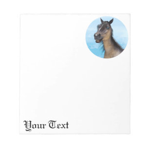 Bloc-note Portrait d'art humoristique de cheval souriant