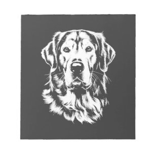 Bloc-note Portrait de Golden Retriever Vêtements Minimaliste