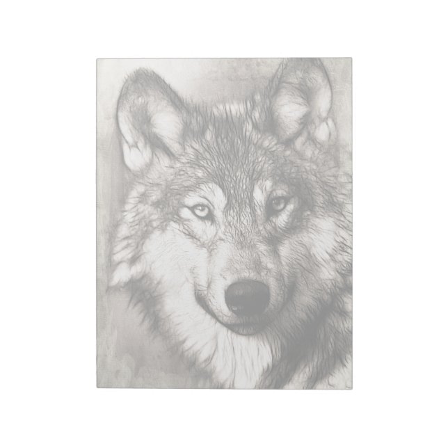 Bloc-note Portrait de loup (Tourné)