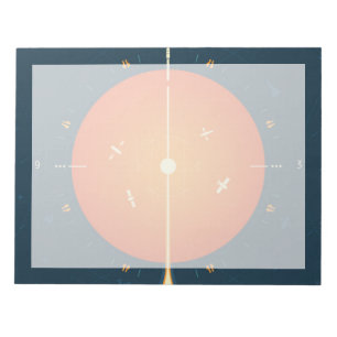 Bloc-note Poster de l'horloge atomique Deep Space, version o