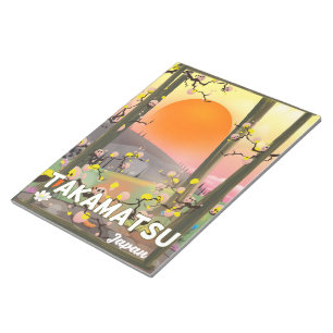 Bloc-note Poster de voyage Takamatsu japon