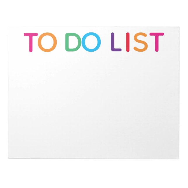 Bloc-note Pour effectuer l'impression d'un bloc multicouleur (Devant)