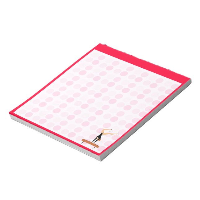 Bloc-note Poutre de balance de gymnastique mignonne (Tourné)