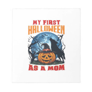Bloc-note Premier Halloween en tant que maman citrouille lou