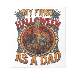 Bloc-note Premier Halloween en tant que papa Zombie Maison H