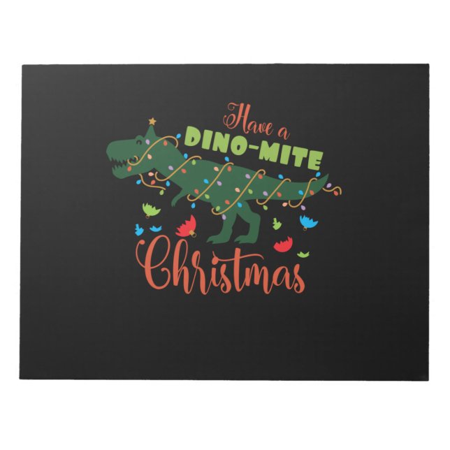 Bloc-note Prenez un Noël de dinomite (Devant)