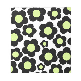 Bloc-note Preppy Black Neon vert Hippie Motif