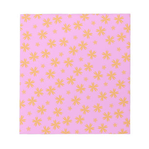 Bloc-note Preppy Orange Rose Hippie Motif