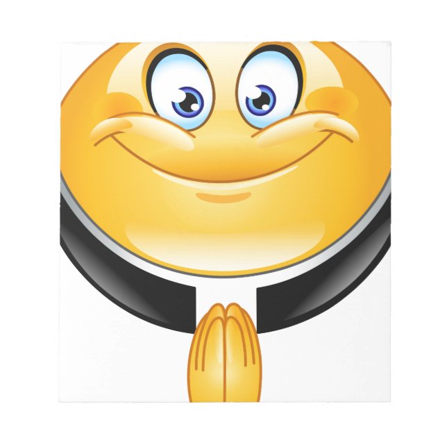 Bloc-note prêtre émoji (Devant)