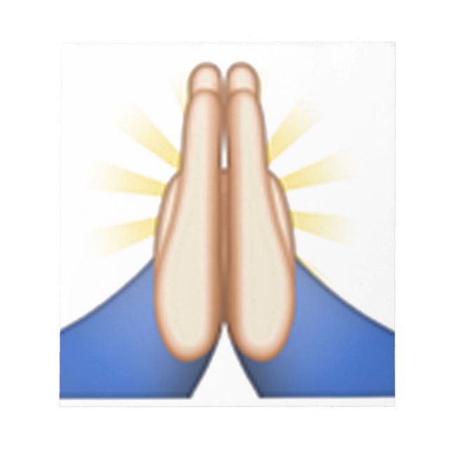 Bloc-note prier émoji (Devant)