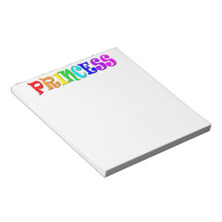 Bloc-note Princesse mignonne Tiara d'arc-en-ciel de clipart