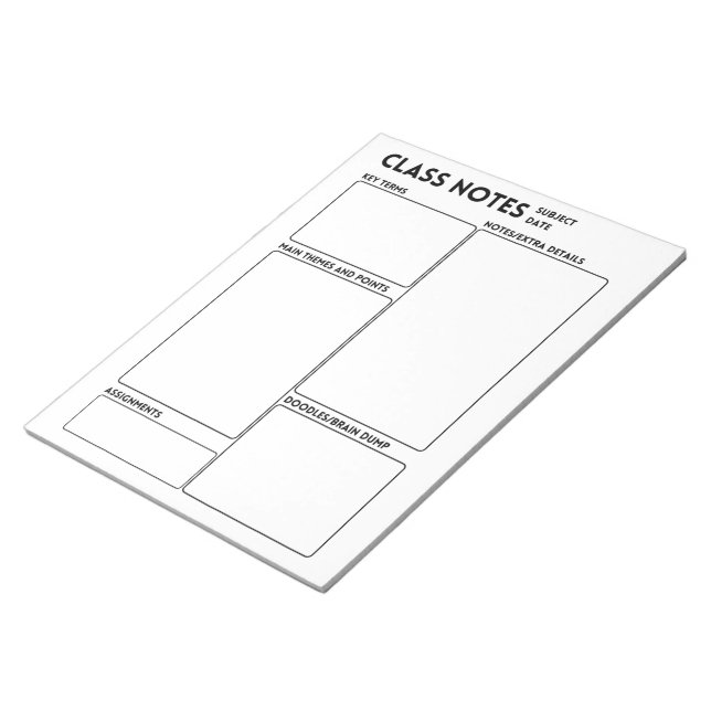 Bloc-note Prise de notes ADHD  (Incliné)