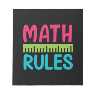 Bloc-note Professeur Cadeaux   Règles mathématiques