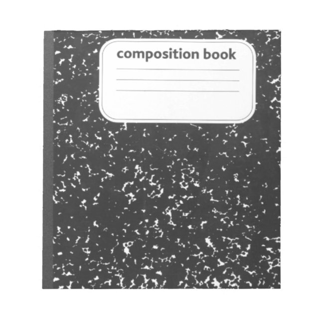 Bloc-note Professeur de livre de composition (Devant)