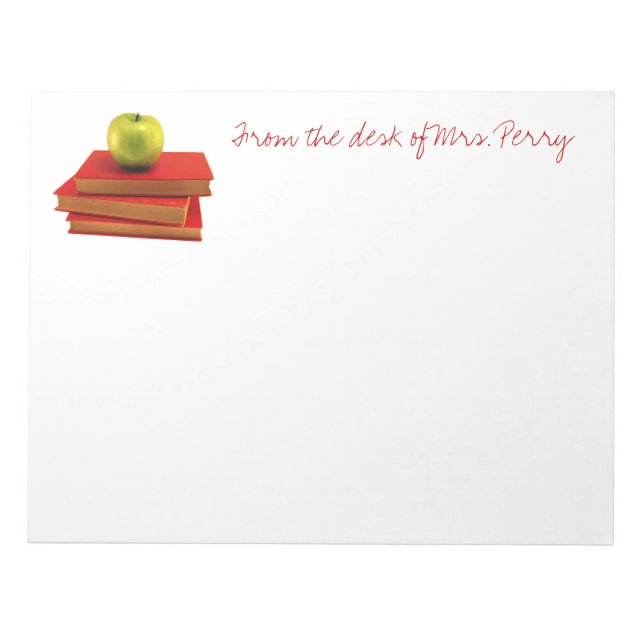 Bloc-note Professeur Du Bureau De (Devant)