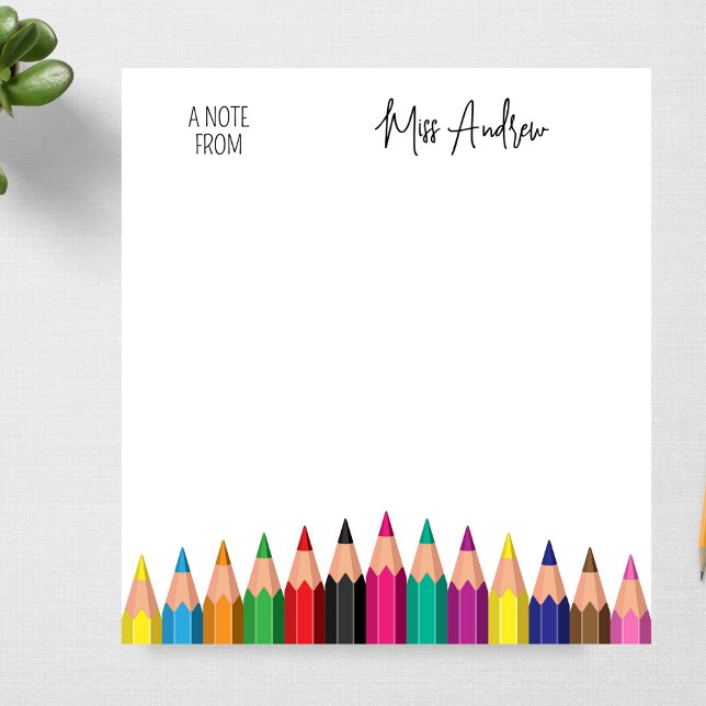 Bloc-note Professeur Retour à l'école Fin de l'année Cadeau  (Créateur téléchargé)